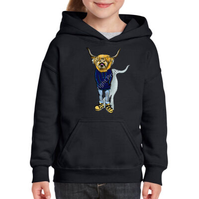Solitary Moo-d Kids Hoodie Thumbnail