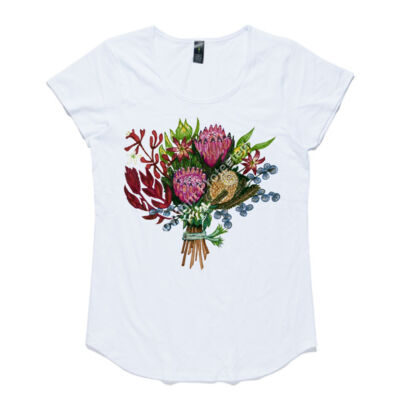 Bouquet for You! Women’s Cap-Sleeved Tee 2 Thumbnail